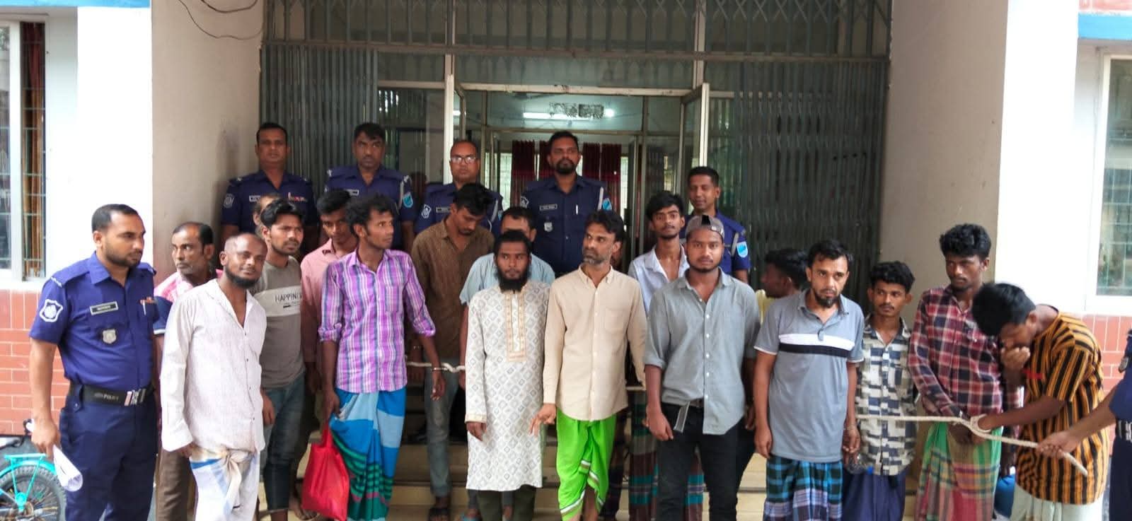কিশোরগঞ্জ জেলার বিভিন্ন থানায় পুলিশের বিশেষ অভিযানে গত ২৪ ঘণ্টায় ৯০জন আটক