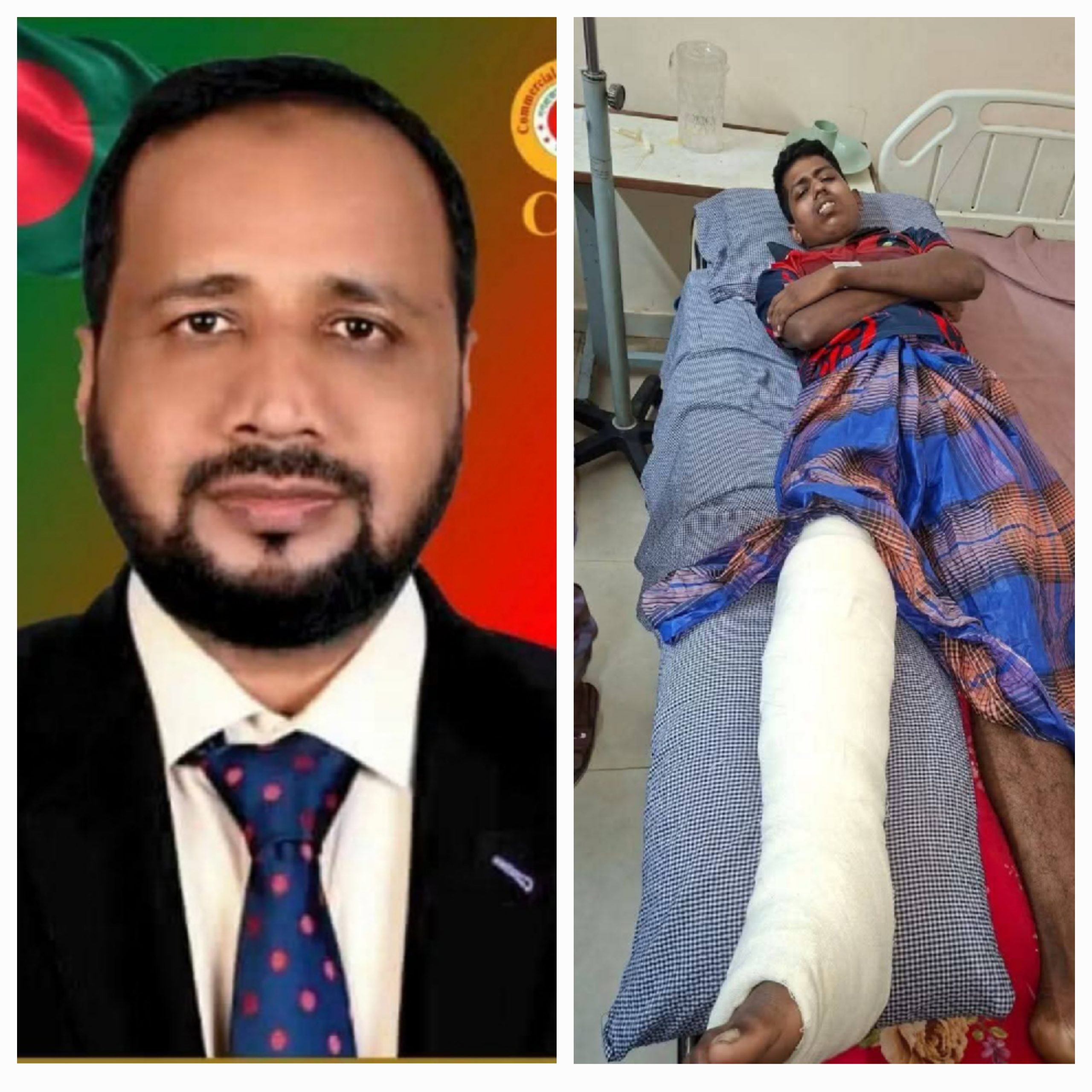 মীরসরাইয়ের আহত উদীয়মান ফুটবলার ইমাম হাসানের চিকিৎসার দায়িত্ব নিলেন ফখরুল ইসলাম খান সিআইপি