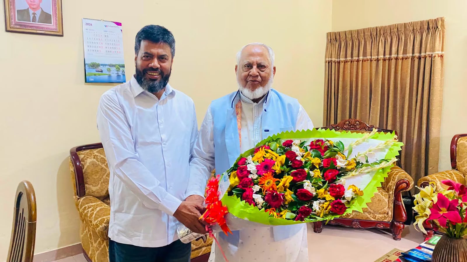 ফেনী-০১ আসনের এমপি মুন্সী রফিকুল আলম মজনুর সঙ্গে শিল্পপতি এম. এ. কাশেমের সৌজন্য সাক্ষাৎ