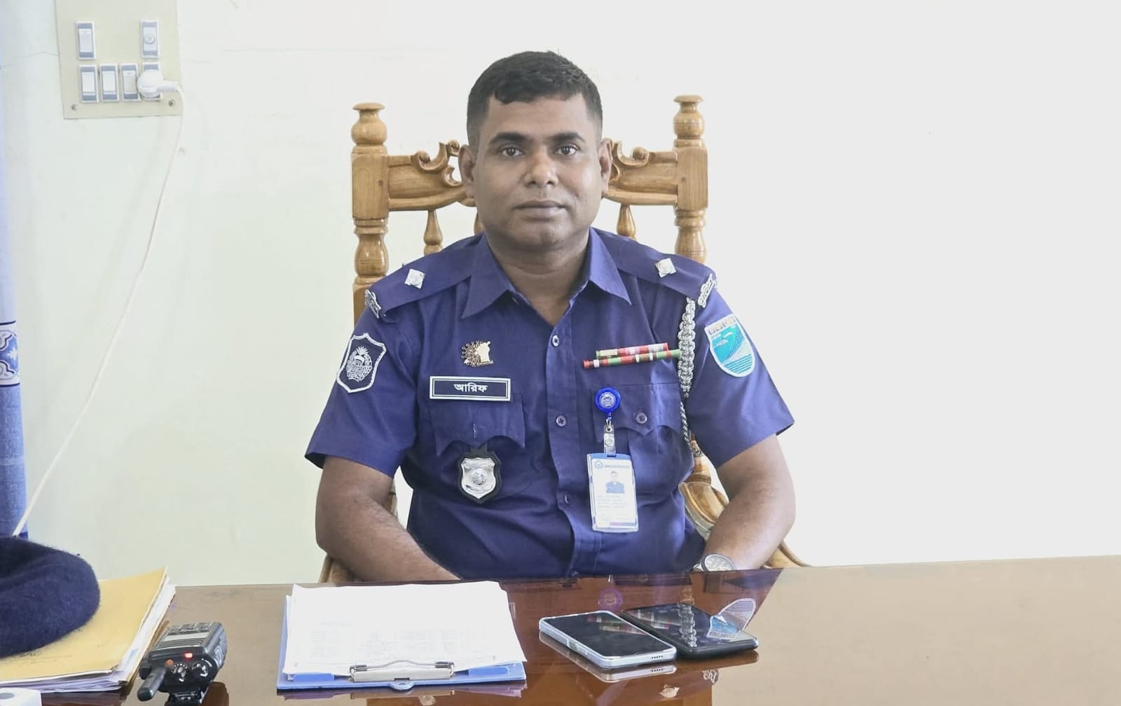 দায়িত্বশীল ও জনবান্ধব ছিলেন কুলিয়ারচর থানার ওসি কাজী আরিফ উদ্দীন