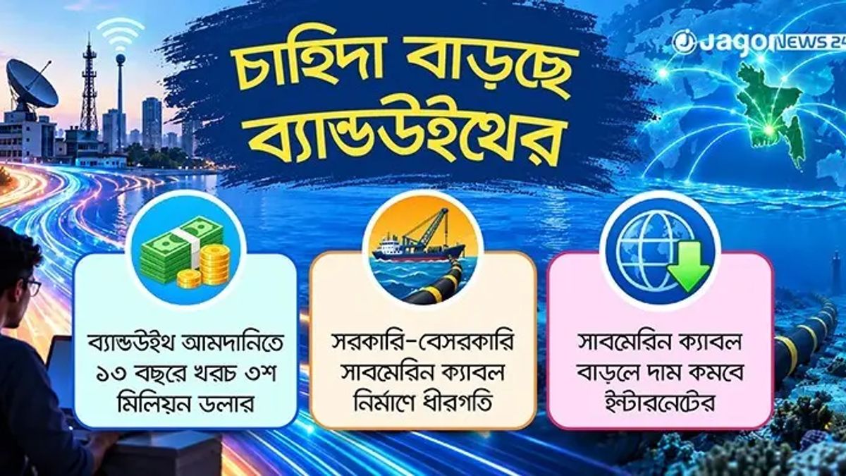 দুই সাবমেরিন ক্যাবলেই নির্ভরতা, বাড়ছে ইন্টারনেট বিপর্যয়ের ঝুঁকি