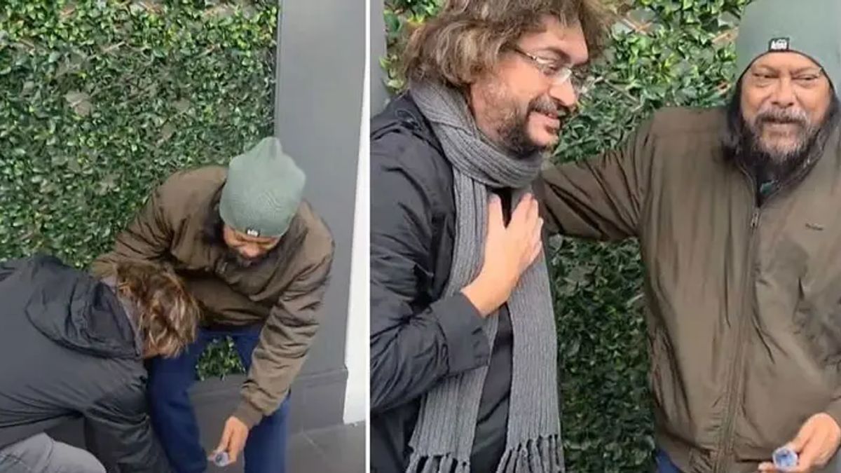 জেমসের সঙ্গে দেখা হতেই পা ছুঁয়ে সালাম রূপমের