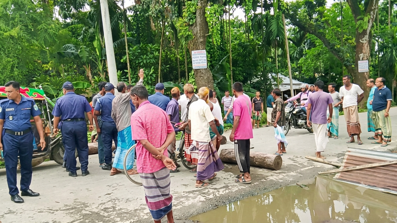 লালমনিরহাটে সার সংকটের প্রতিবাদে মহাসড়ক অবরোধ, প্রশাসনের আশ্বাসে প্রত্যাহার