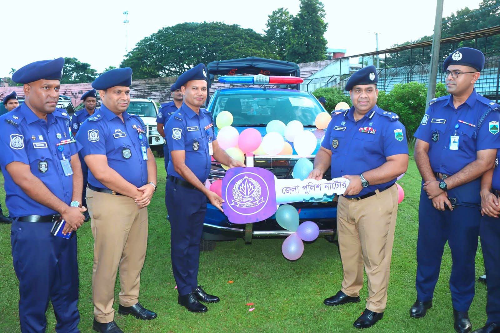 গুরুদাসপুর থানায় যুক্ত হলো নতুন ডাবল ক্যাবিন পিকআপ
